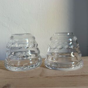 2 William Yeoward bee hive glasses